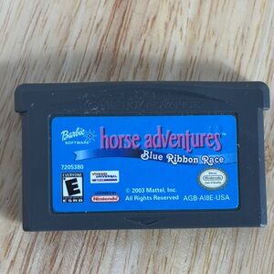 BARBIE Software Horse Adventures Blue Ribbon Race Nintendo Gameboy Advance game